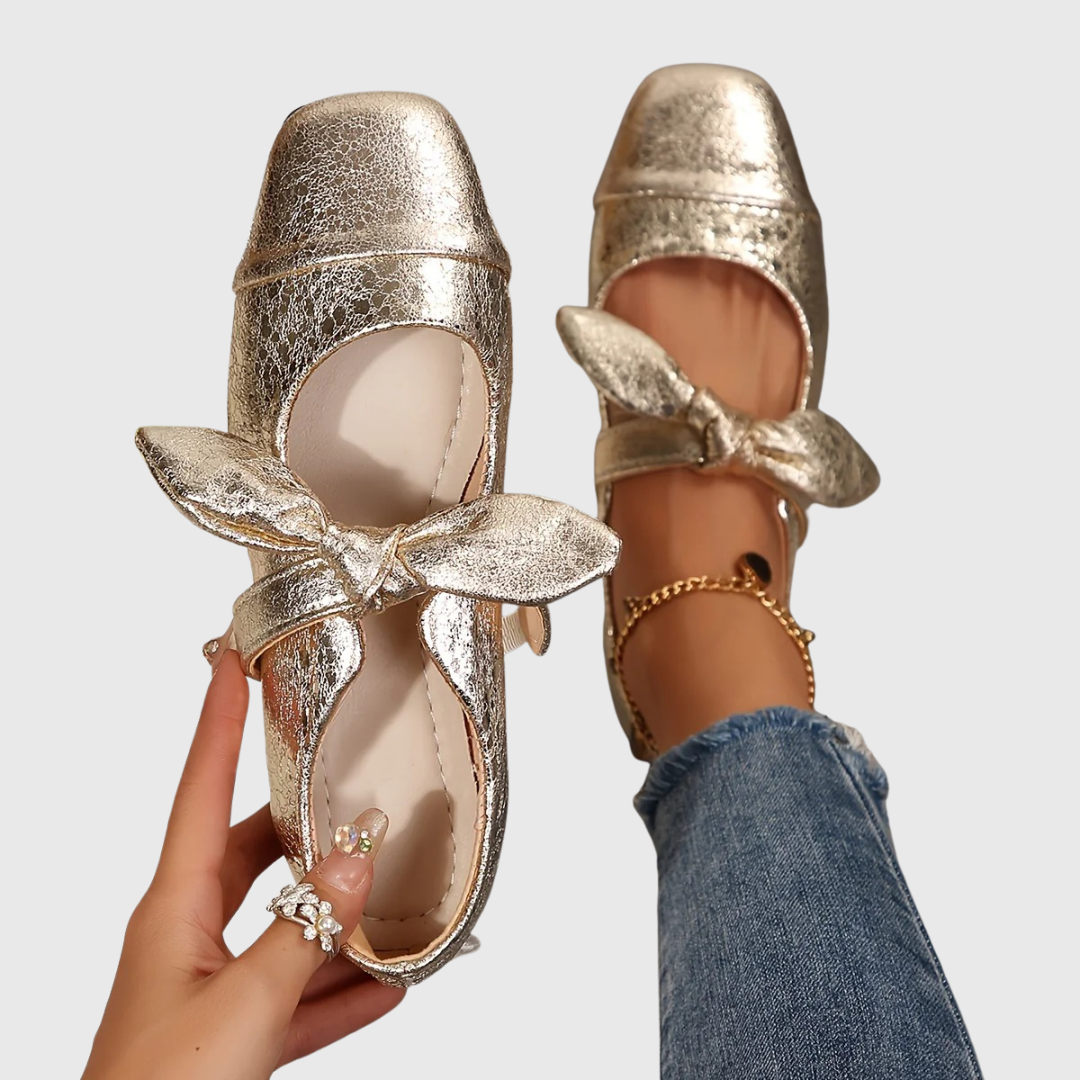 Lucia | The Bow Mary Jane Flat