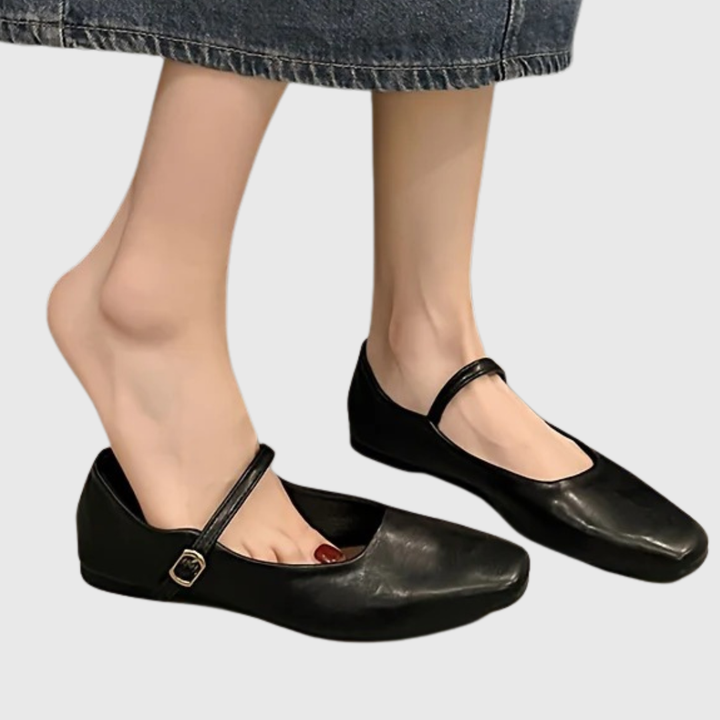 Vivienne | The Square-Toe Mary Jane Flat