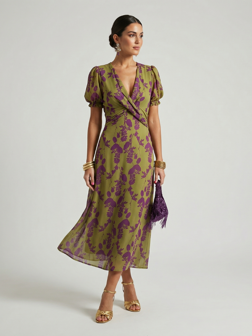 Pauline | Relaxed Floral Midi Dress