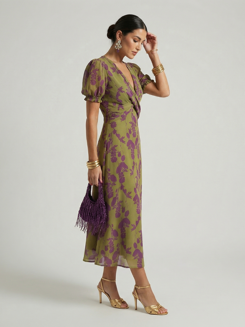 Pauline | Relaxed Floral Midi Dress