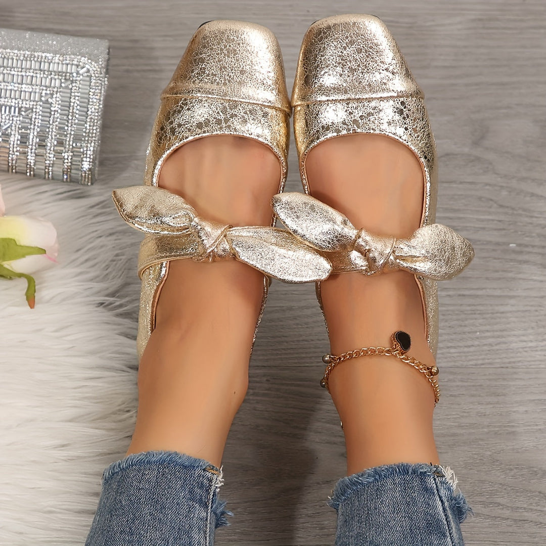 Lucia | The Bow Mary Jane Flat