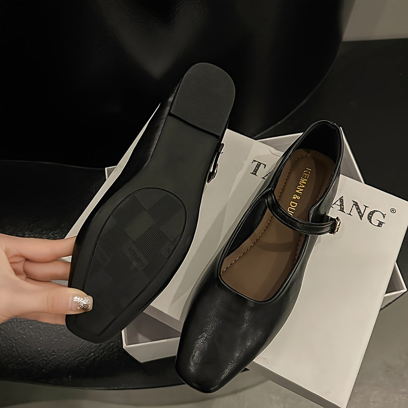 Vivienne | The Square-Toe Mary Jane Flat