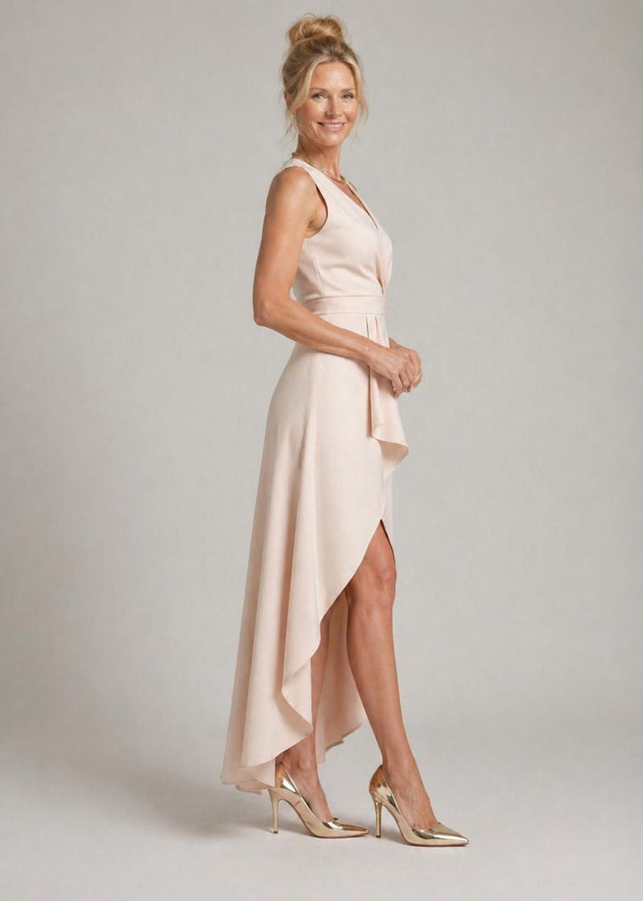Mandy |Midi Wrap Dress with V-Neck