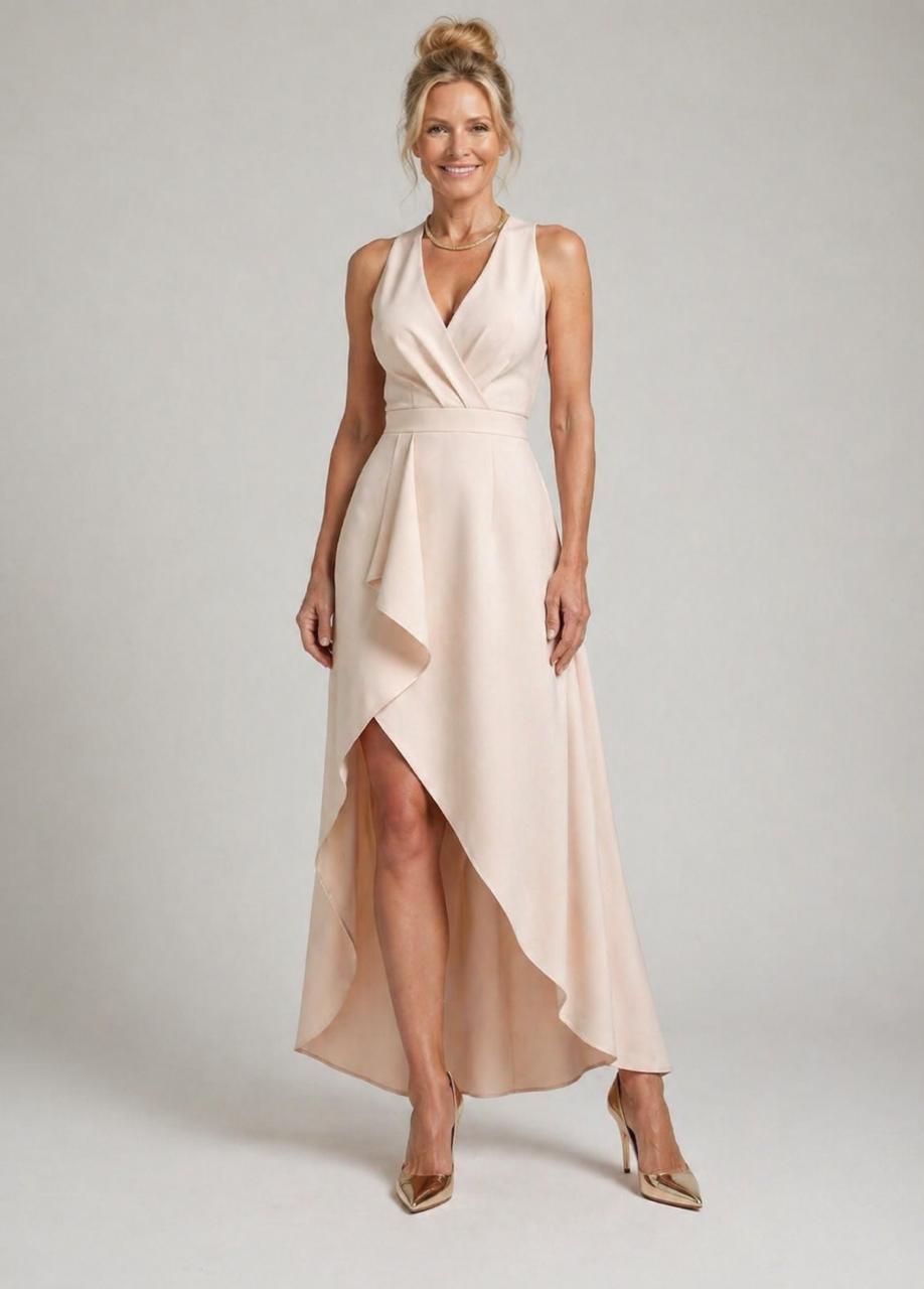 Mandy |Midi Wrap Dress with V-Neck