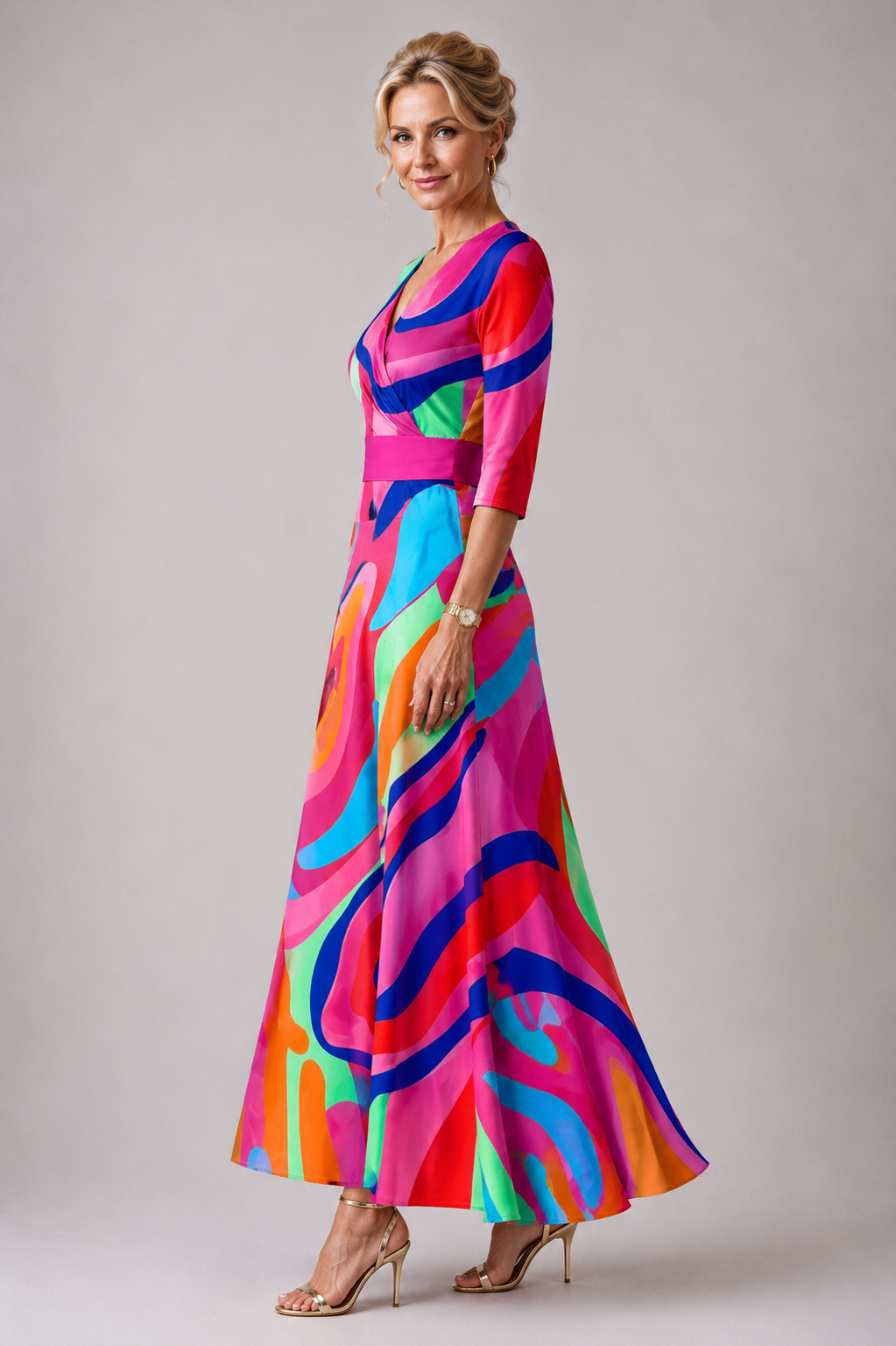 Norma| Comfortable dress for every day with V-neck