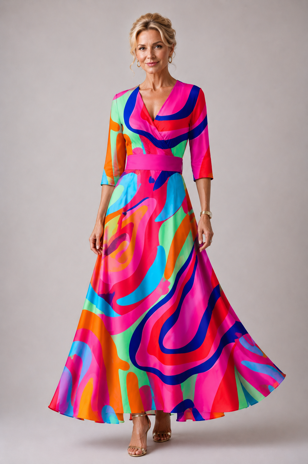 Norma| Comfortable dress for every day with V-neck
