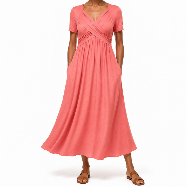 Leia | Elegant Dress with Tummy Coverage