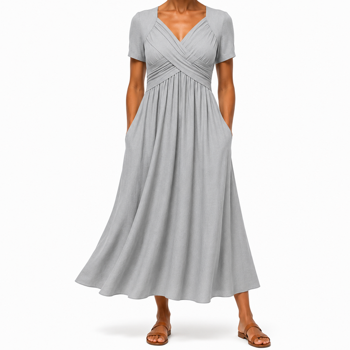 Leia | Elegant Dress with Tummy Coverage