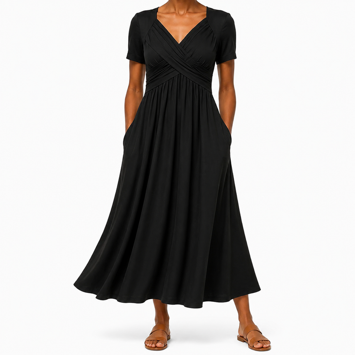 Leia | Elegant Dress with Tummy Coverage
