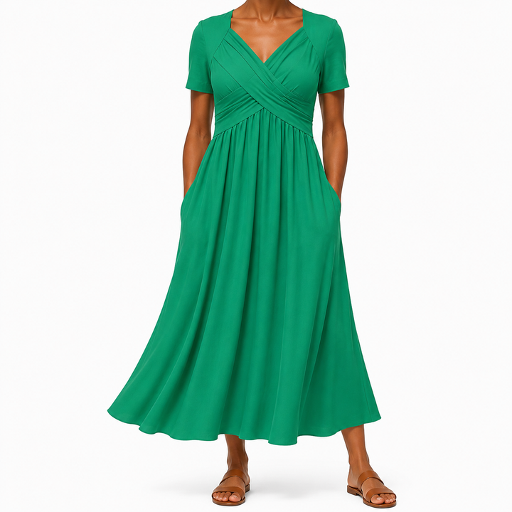 Leia | Elegant Dress with Tummy Coverage