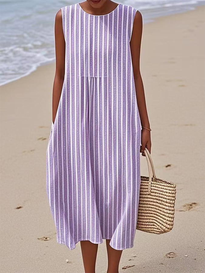 Comfortable Sleeveless Summer Dress
