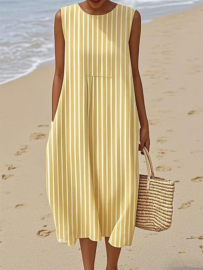 Comfortable Sleeveless Summer Dress