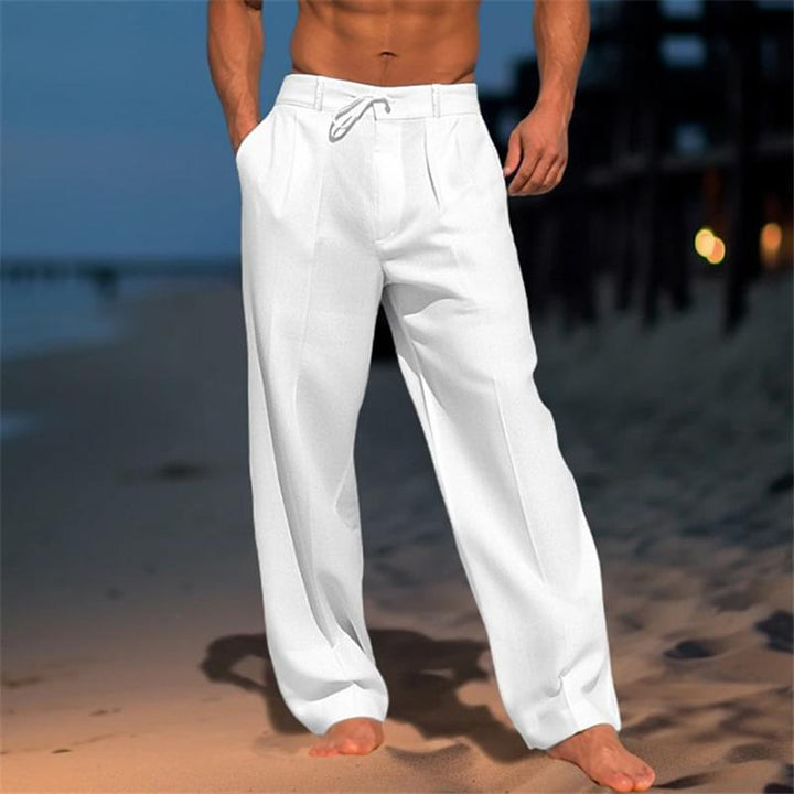 Tristan | Classic Plain Wide Trousers