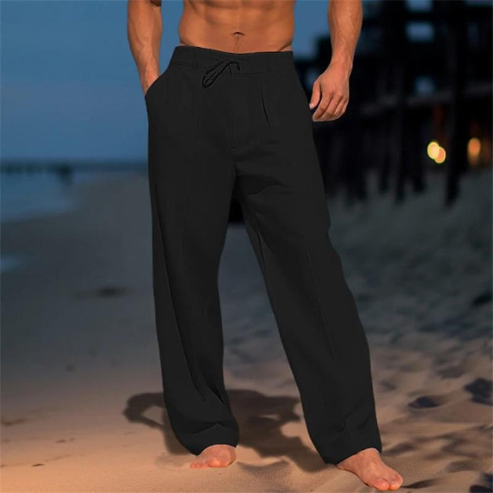 Tristan | Classic Plain Wide Trousers
